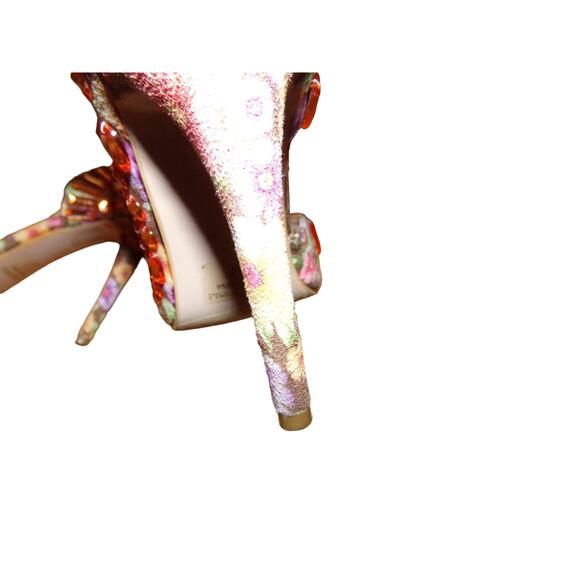 Chase + Chloe Maui 1 Bedazzled stiletto D'Orsay heels7 1/2 M 4" heel - Picture 5 of 6